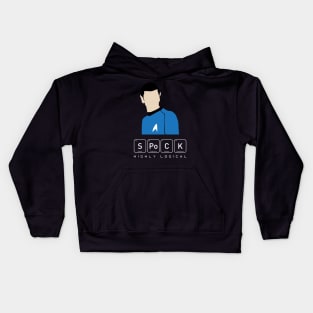 Highly Logical Spock Kids Hoodie